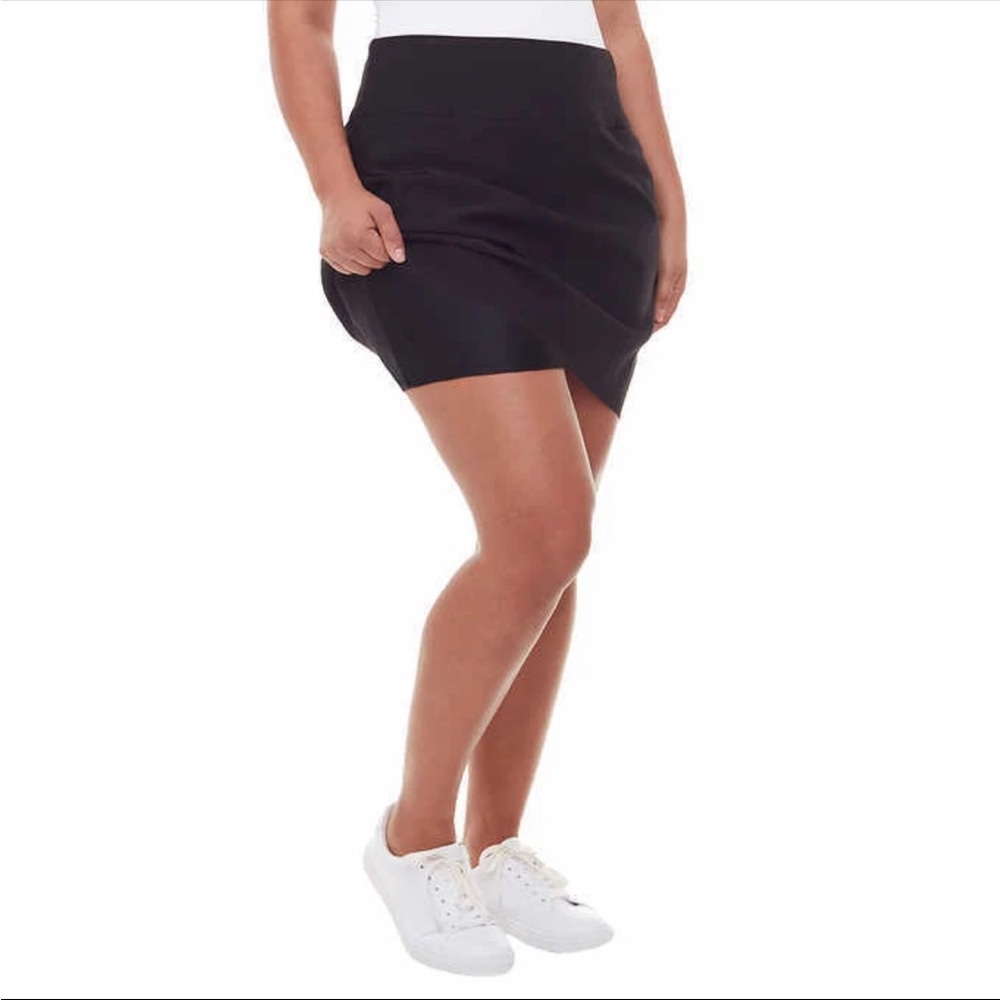 SC & CO black 360 tummy control skort skirt 2X & XXL pockets NWT